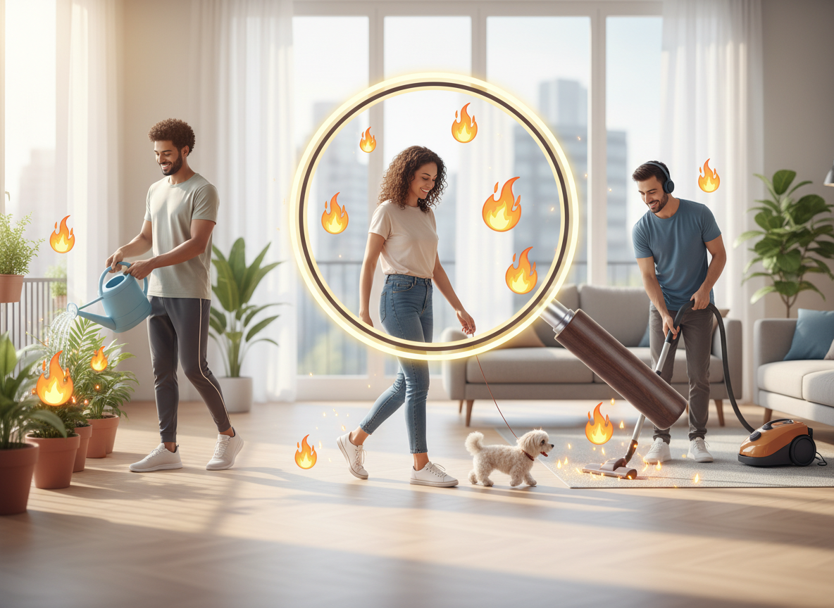 Codzienne czynności jako ukryty element spalania kalorii, którego nie zawsze uwzględnia prosty kalkulator deficyt kaloryczny