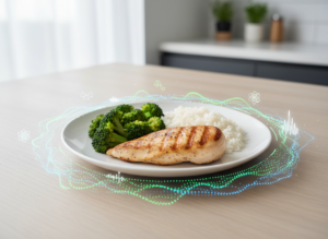 Grafika: przelicznik kalorii w potrawach.