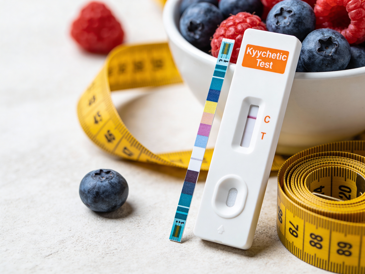 Paski do badania ciał ketonowych i owoce - keto jak zacząć mierzyć efekty