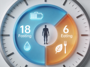 Post przerywany 18 6 efekty odchudzania i regeneracji przedstawione na wykresie zegarowym