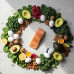 Świeże składniki na dietę ketogeniczną, idealne do przepisów dla początkujących.